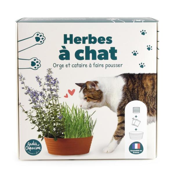 Radis et Capucine - Coffret Herbe à Chat - PACKAGING_RECTO